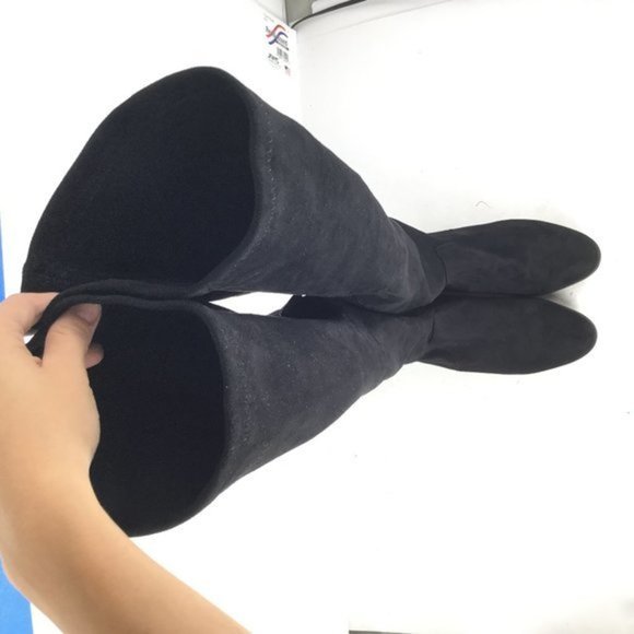 Bamboo Play Over the Knee Boots Black Size 5.5 - Picture 8 of 9